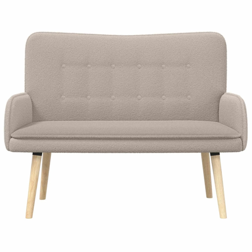 Divano a 2 Posti Grigio Chiaro 115 x 61 x 87 cm Bouclé 42028923