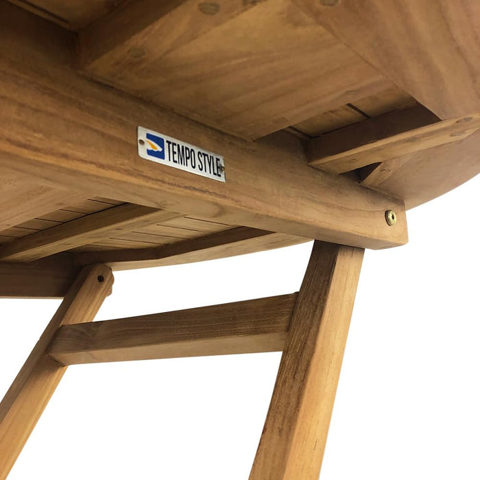 Tavolo Pieghevole Rotondo Artù da Esterno Ø80 cm in Teak