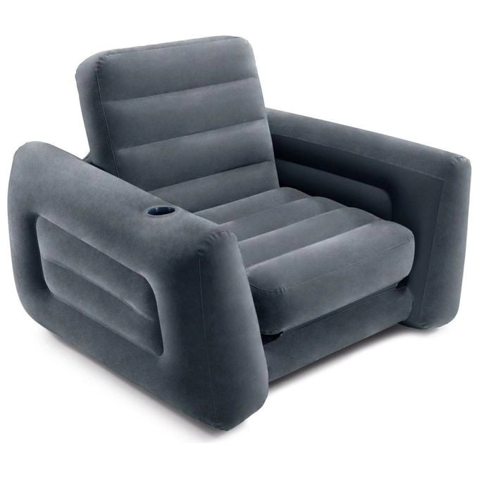Intex Poltrona Letto Divano Gonfiabile Velluto Componibile 117x224x66 Cm