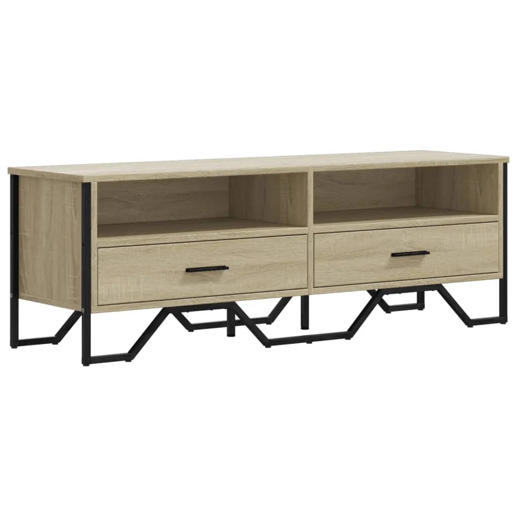Mobile TV multimediale mensola TV credenza mobile TV sala da pranzo soggiorno camera da letto rovere Sonoma 122 x 34 x 41 cm legno ingegnerizzato marrone 02_0027471