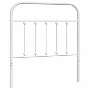 Testiera | Testata di Ricambio in Metallo Bianco 80 cm