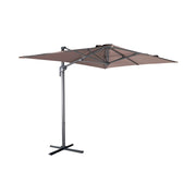 Ombrellone rettangolare eccentrico, 3x2m, talpa