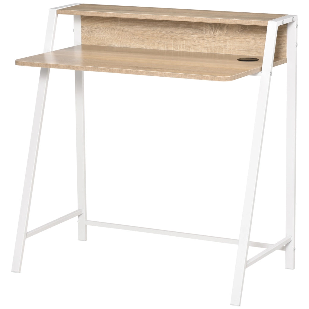 Scrivania Moderna ¨C zephmum ¨C Rovere/Metallo 84x45x85cm