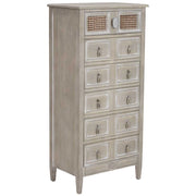 Cassettiera in legno verde 56x36x119h cm