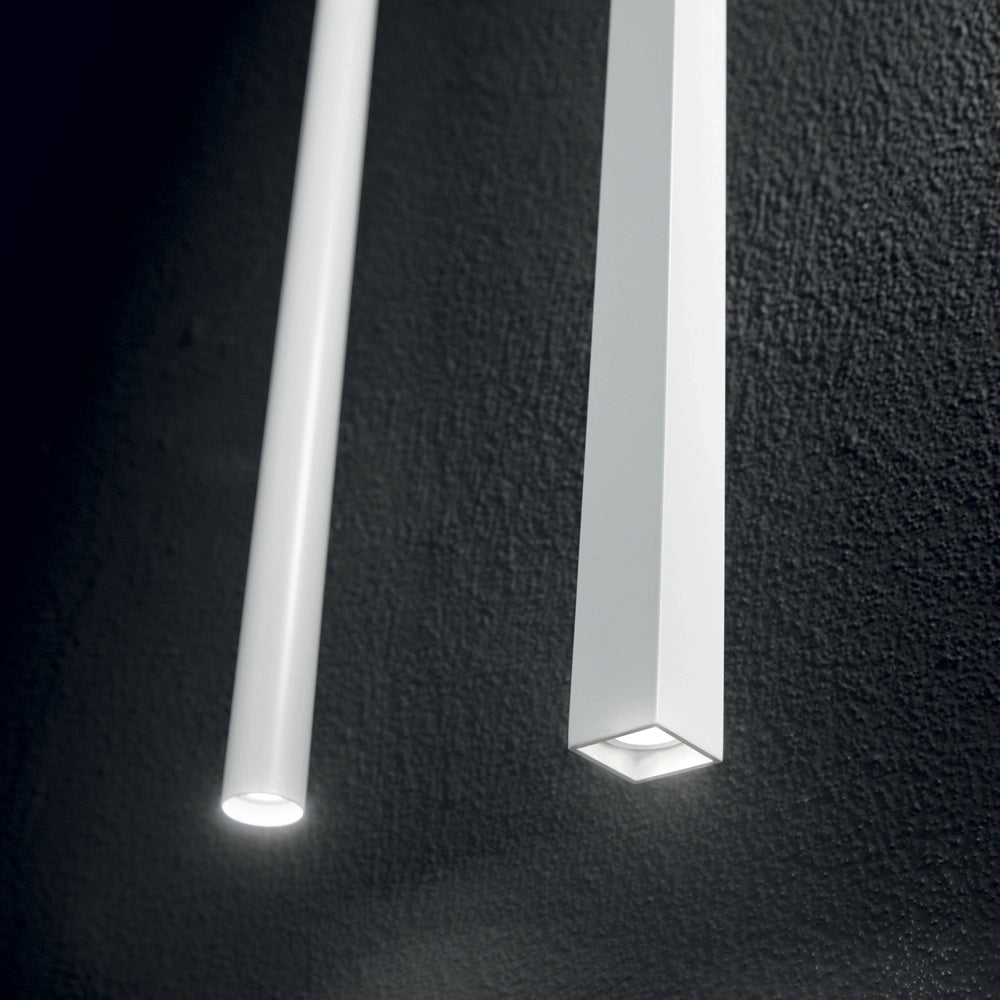 Sospensione Suqare Moderna Ultrathin Metallo Bianco Led 11,5W 3000K D100