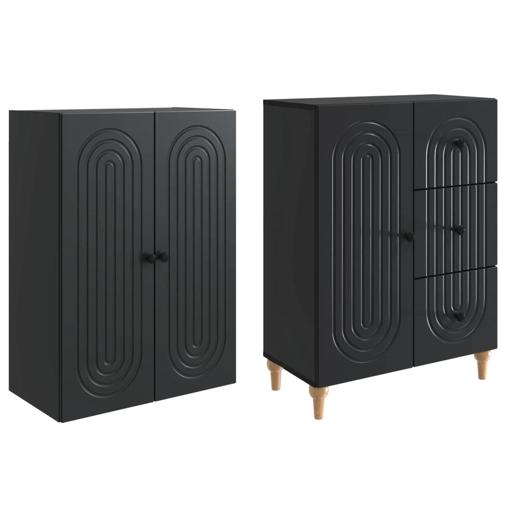 Set di armadi 2 pcs 66 x 34,5 x 90 cm Legno ingegnerizzato