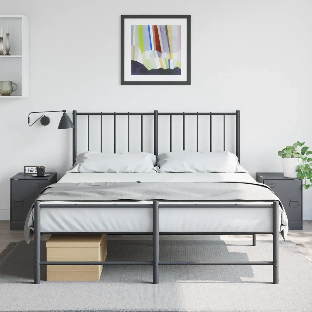 Comodini 2 pz Antracite 34,5x39x44 cm in Acciaio 841612