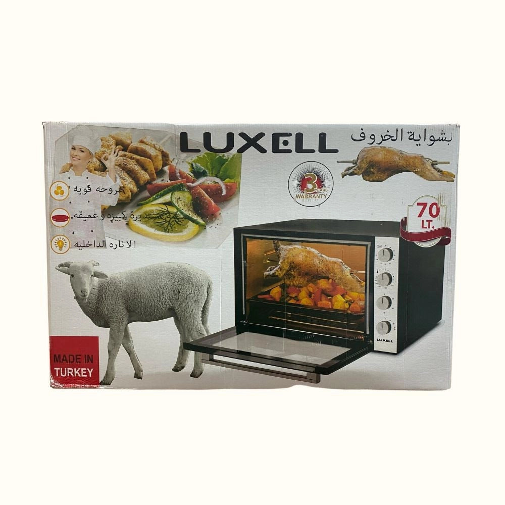 Forno d'appoggio multifunzione 70 litri nero inox LX-9645