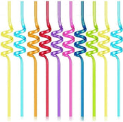 Riciclabili Riettes in Plastica 10 Pezzi - Riettes Spiralate per Bambini - Decorazioni per Feste - Festa di Compleanno - Design Spirale