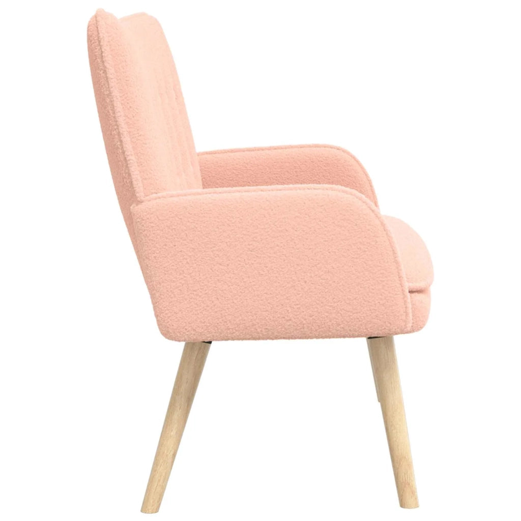 Divano a 2 Posti Rosa 115 x 61 x 87 cm Bouclé 42028925