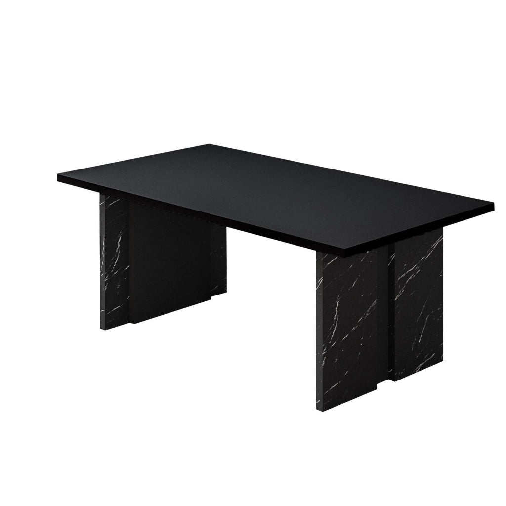 Tavolino in legno "Ravello" - 90 x 50 x 40 cm - Nero