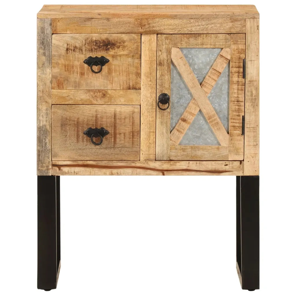 Credenza | Madia | Buffet da pranzo | Armadio da pranzo 60x30x76 cm in Legno Massello di Mango