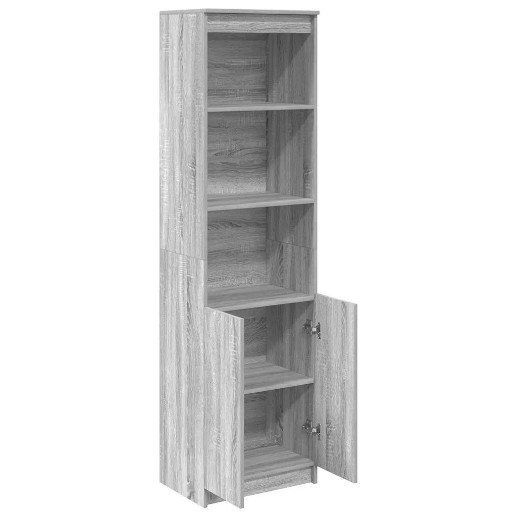 Credenza Grigio Sonoma 50x35x180 cm in Legno Multistrato 3328467