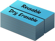 Etichette Magnetizzanti Bianche Descrivibili | 50 Pezzi | Bianco | Hermetici | Per Ufficio, Fai Da Te, Whiteboard, Blu (DML0520BL) | 1,3 cm x 5 cm