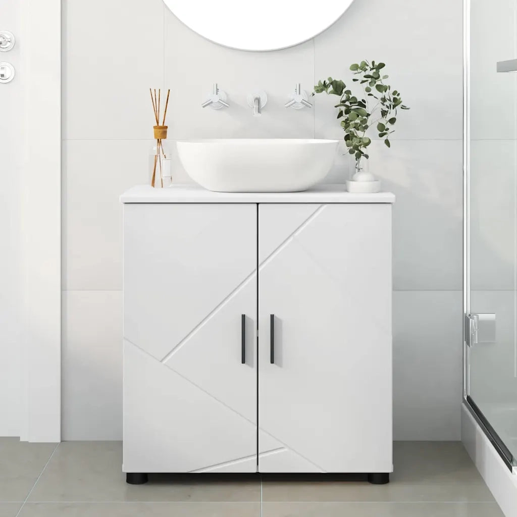 Mobile da Bagno con archiviazione Bianco 61 x 35 x 64 cm