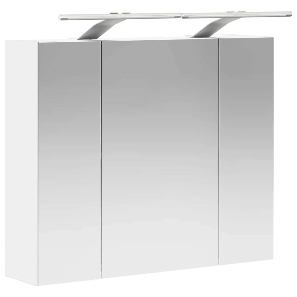 Mobiletto per specchio da bagno Bianco 60 x 14,5 x 50 cm