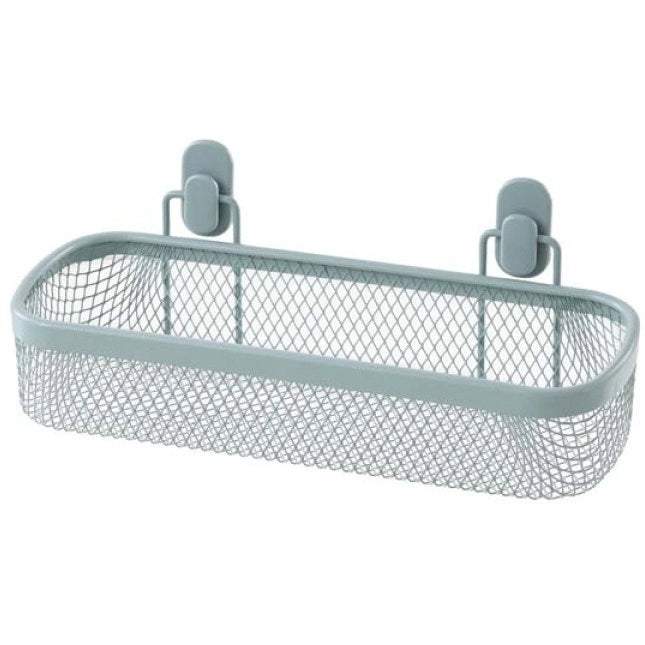MENSOLA TAKI 32X12XH9CM VERDE ACQUA ACCIAIO