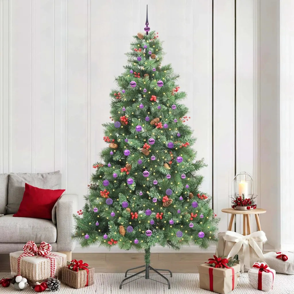 Albero di Natale artificiale Verde 240 cm PVC e Metallo
