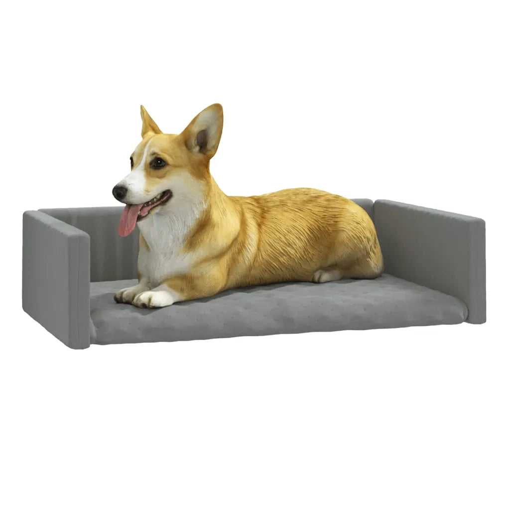 Copri Bagagliaio Auto Cani Grigio Chiaro 70x45 cm Effetto Lino cod mxl 41259