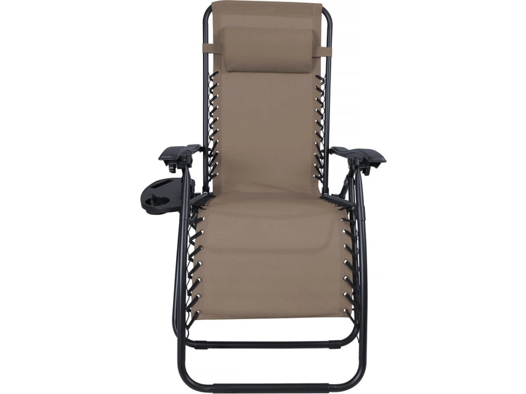 Set di 2 poltrone da giardino reclinabili a gravità zero "Sintra" - Taupe