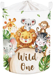 Cassetto per bambini con maniglia, contenitore pieghevole per abiti e giocattoli, cassettone per bambino e bagno, leone, 36 * 45 cm