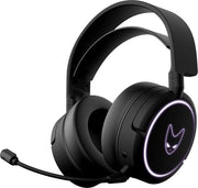 Headset da Gaming senza Fili - PC PS4 PS5 Xbox Switch - Durata Batteria 20 ore - Microfono Integrato - Nero