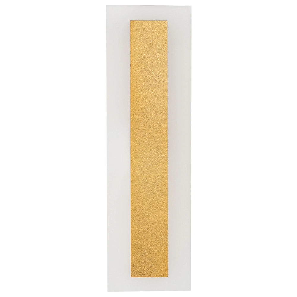 Lampada da parete a LED per esterni 30 cm acciaio oro esterno giardino terrazzo