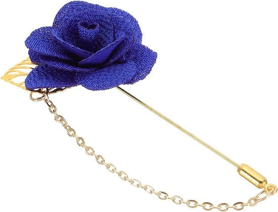 Broche con fiocchetto di catenina in blu chiaro per matrimonio e festa
