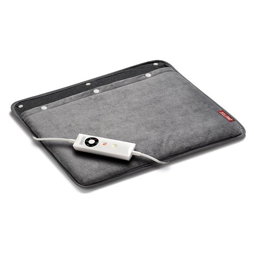 Imetec intellisensefeet scaldapiedi, tecnologia intellisense, tessuto morbido, 5 temperature, autospegnimento, dispositivo sicurezza electro block, rivestimento lavabile in lavatrice, 48x50 cm - 26018