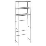 Scaffale per Bagno con 3 Ripiani Argento 53x28x169 cm CFW2109291