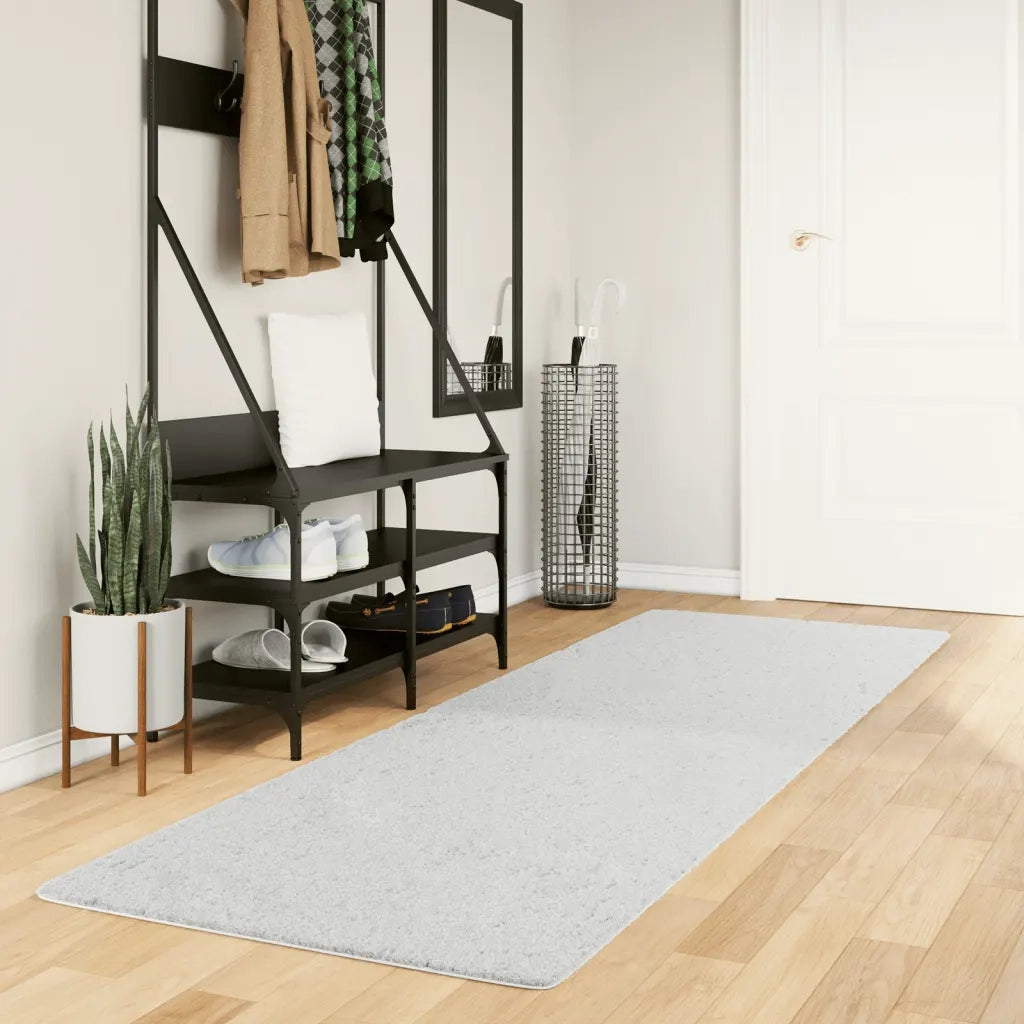 Tappeto del soggiorno | Tappeto OVIEDO a Pelo Corto Grigio 80x250 cm