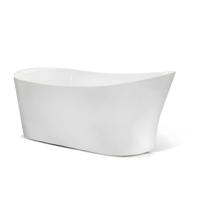 Vasca da bagno free standing bianca con piletta e troppopieno cm 170 *** confezione 1