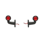 Set di lampade laterali  con LED, 12-24V, rosso-bianco, Breckner Germany, modello FR0103