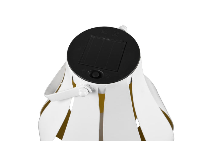 Lampada tavolo da Esterno a LED in Metallo Bianco Opaco