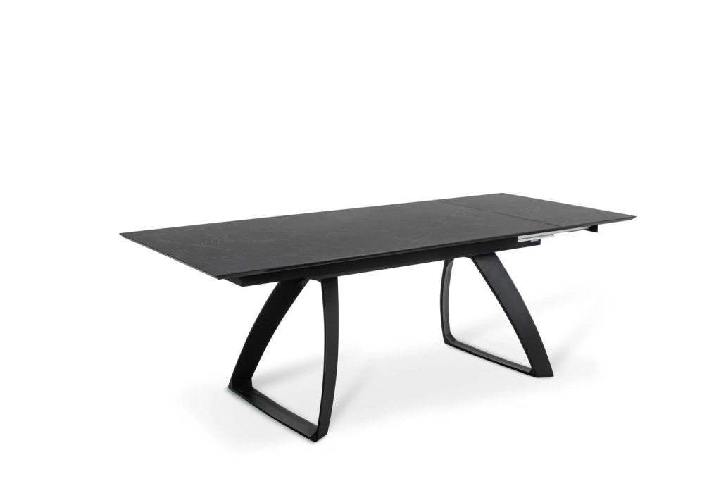 Barret - Tavolo Allungabile (170/270 x 90 cm) in HPL su MDF Nero