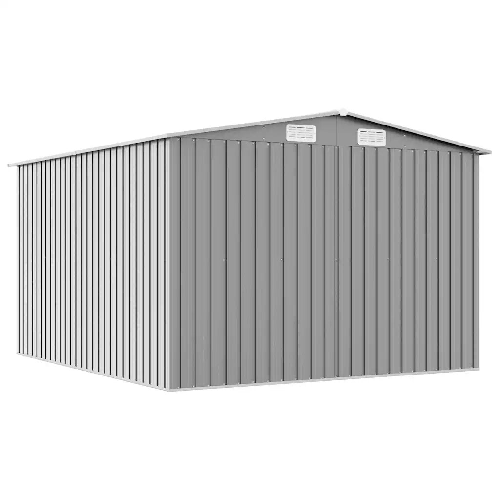 Capanno da Giardino 257x298x178 cm in Metallo Grigio cod mxl 65908