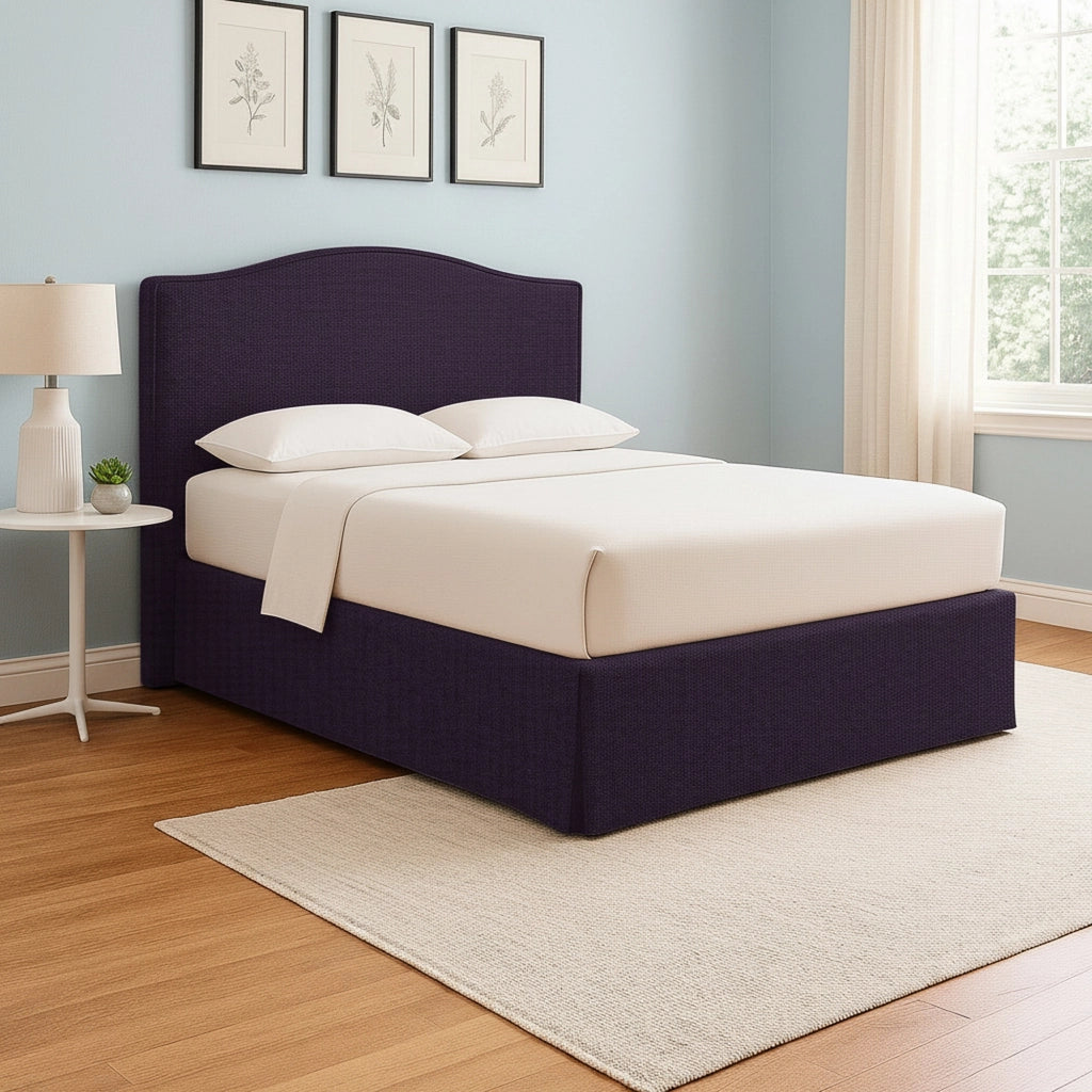 Batley, Letto Singolo Sfoderabile Made in Italy, Viola
