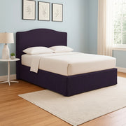 Batley, Letto Singolo Sfoderabile Made in Italy, Viola
