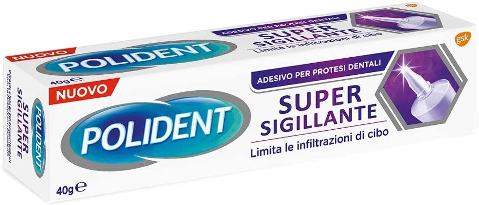 POLIDENT CREMA ADESIVA PER PROTESI DENTALI 40GR SUPER SIGILLANTE