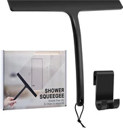 Visore per doccia in silicone da 28 cm, con maniglia, senza perforazione, visore per doccia con maniglia in vetro, visore per doccia con nucleo in acciaio inossidabile