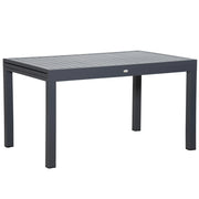 Tavolo Allungabile da Giardino 135-270x90x75 cm in Alluminio Grigio