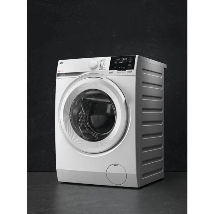 AEG Serie 6000 ProSense  LR6G94OW Lavatrice Caricamento frontale 9Kg 1351 giri Classe A  Oblo' XXXL Silver, Filtro ispezionabile