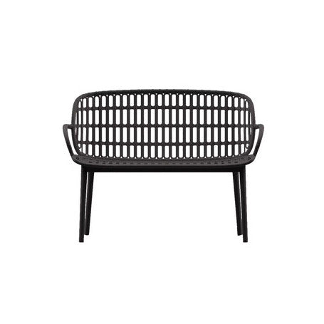 Divano Positano Bamboo polipropilene - Arredo Esterno Colore: Antracite