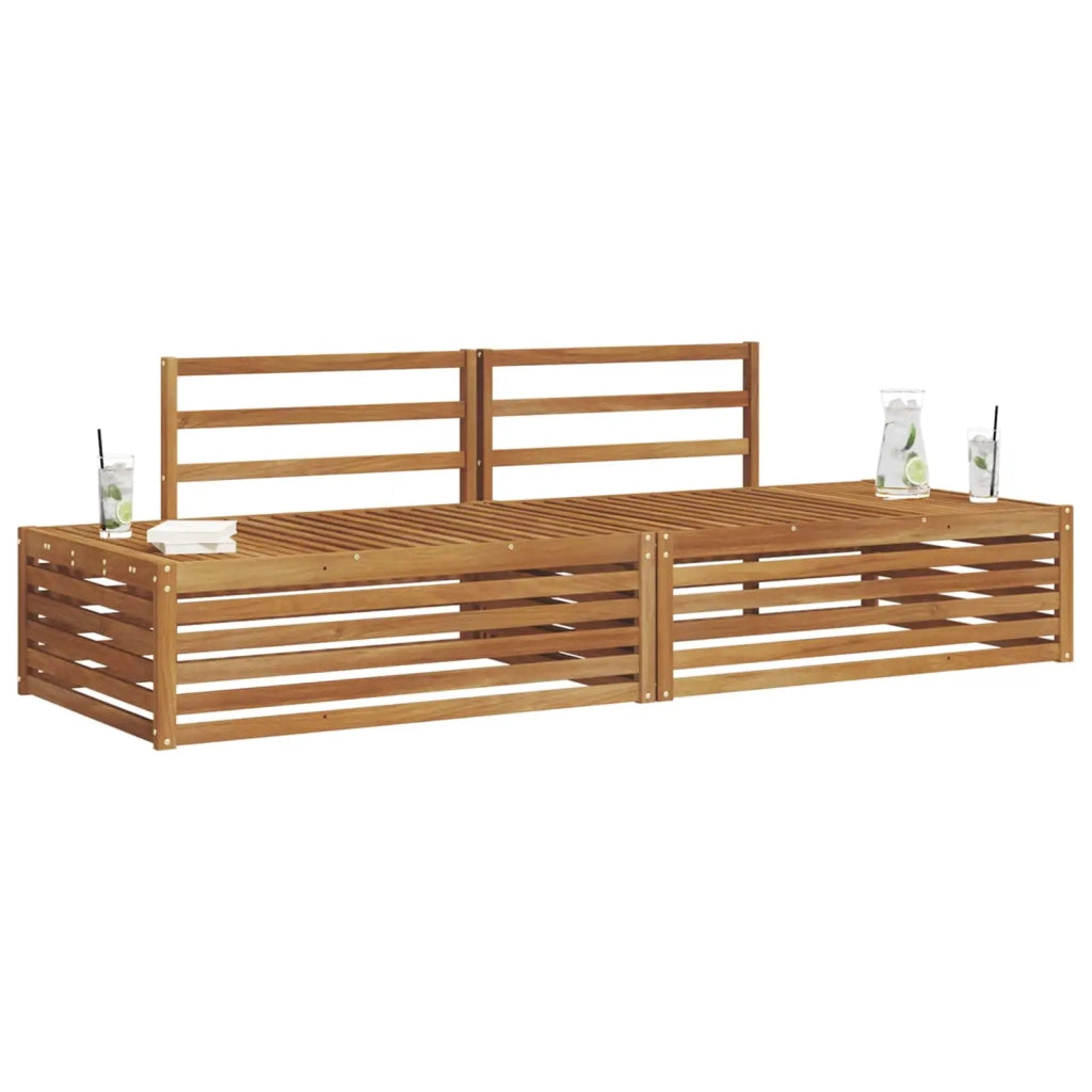 Set di divani da esterno Naturale 203,5 x 83 x 73 cm