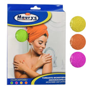 MAURY'S TURBANTE IN MICROFIBRA PER ASCIUGARE I CAPELLI COLORI ASSORTITI