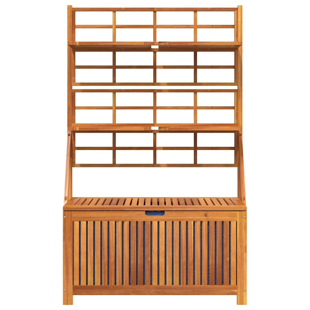 Contenitore con Traliccio 99x50x160 cm in Legno Massello Acacia 318760