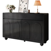 Credenza Soggiorno con Ante Curve ¨C MINIMAL ¨C Truciolato MDF, Gambe in Metallo