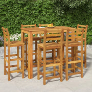 Set da Bar da Giardino 7 pz in Legno Massello di Acacia 3154397