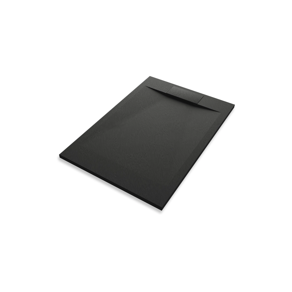 Piatto doccia 70x100 effetto pietra colore nero | Cosmos