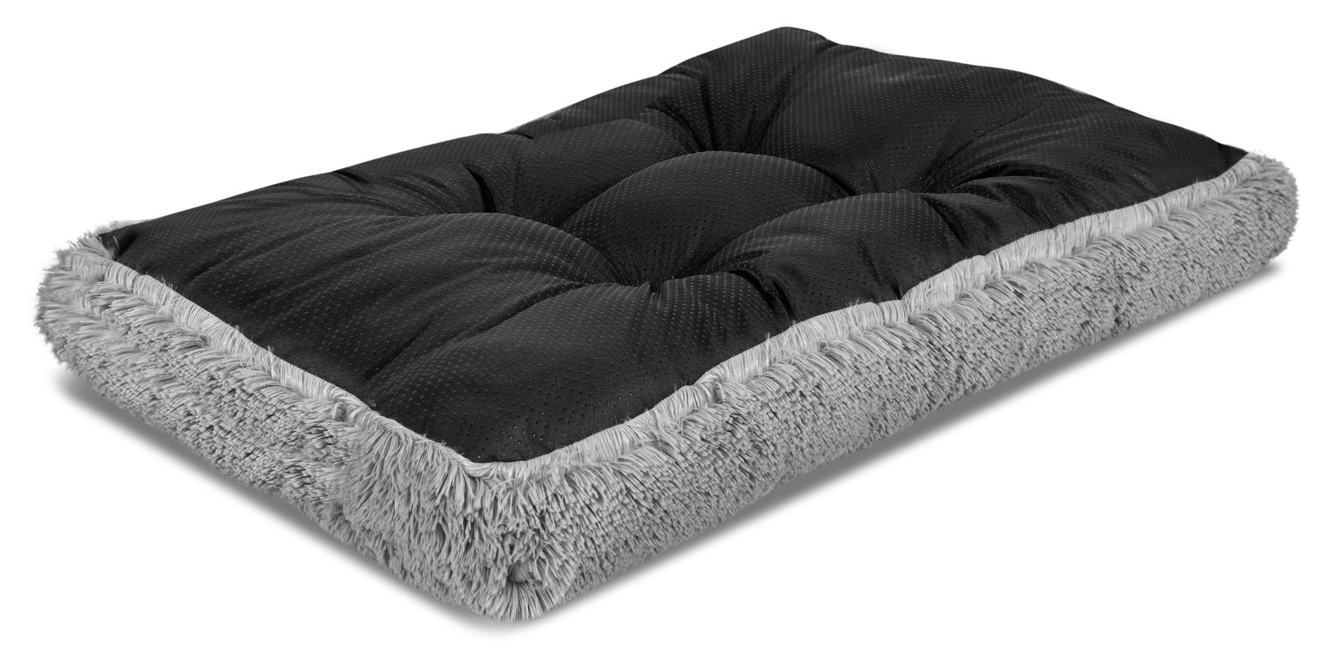 AIO FACTORY 80x60 cm Letto per cani Shaggy Cushion Grigio chiaro Impermeabile